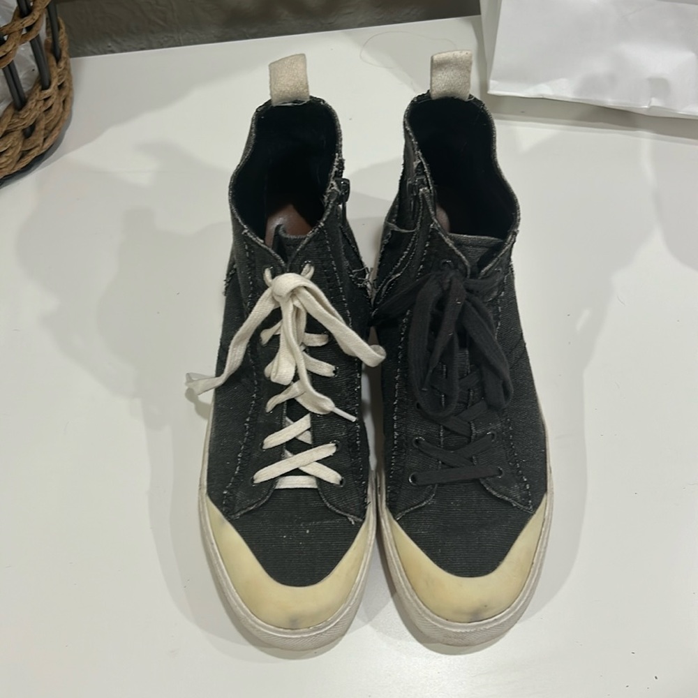 Lucky Brand Distressed Black Hightops